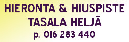 Hieronta-& hiuspiste Heljä Tasala logo